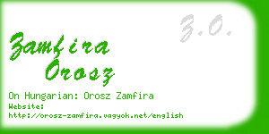 zamfira orosz business card
